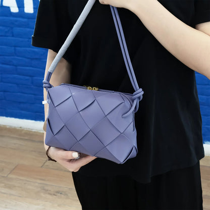 Bolsa Zadie Quilted Pequena de Couro Entrelaçado