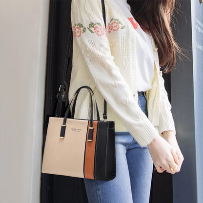 Bolsa Eva de Ombro em Couro Patchwork