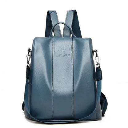 Mochila Avery Feminina de Couro com Design Antifurto