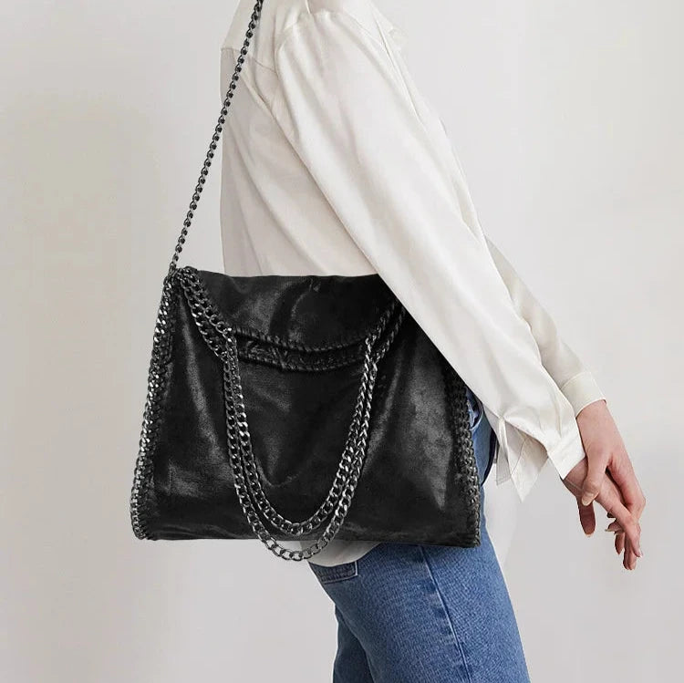 Bolsa Elise de Ombro com Alça de Corrente