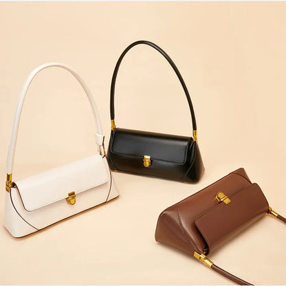 Bolsa Elysia Baguete de Couro Retrô