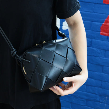 Bolsa Zadie Quilted Pequena de Couro Entrelaçado