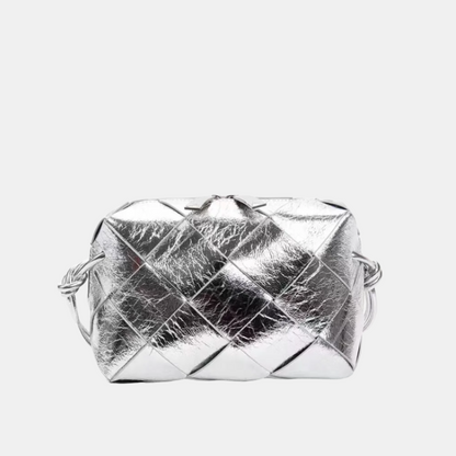 Bolsa Zadie Quilted Pequena de Couro Entrelaçado