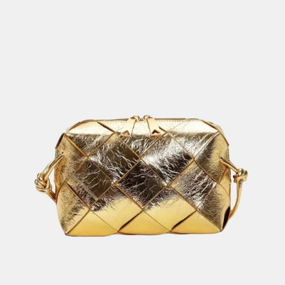 Bolsa Zadie Quilted Pequena de Couro Entrelaçado
