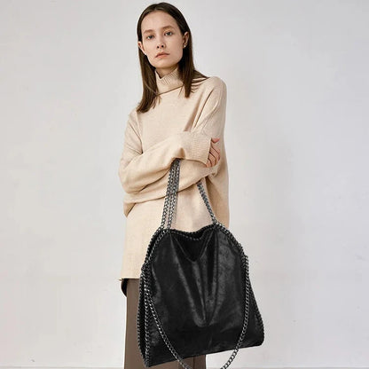 Bolsa Elise de Ombro com Alça de Corrente