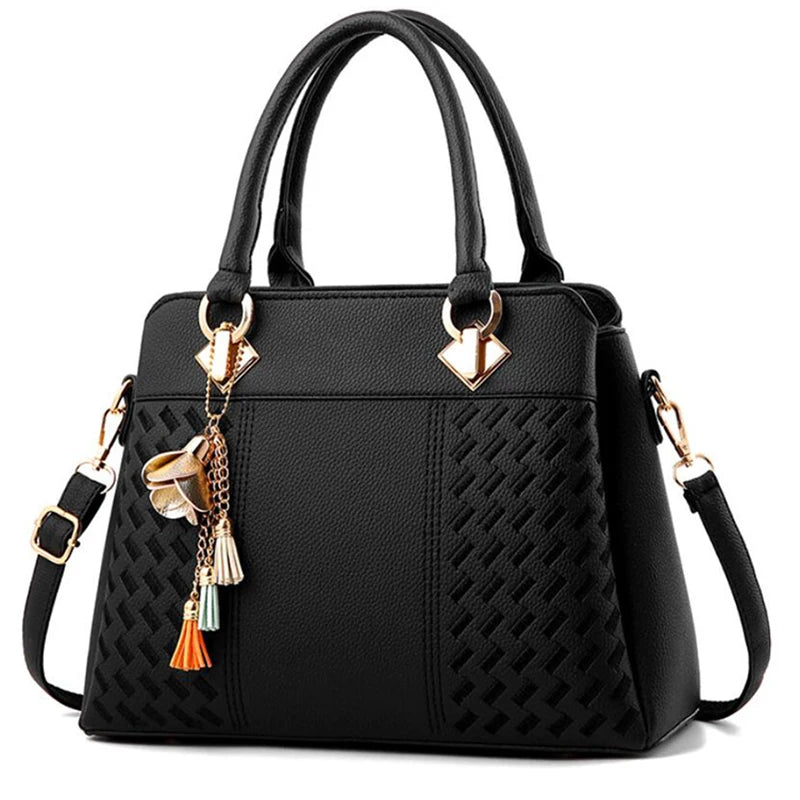 Bolsa Amelia Tote Transversal com Detalhe em Tassel