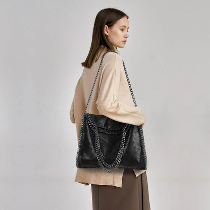 Bolsa Elise de Ombro com Alça de Corrente