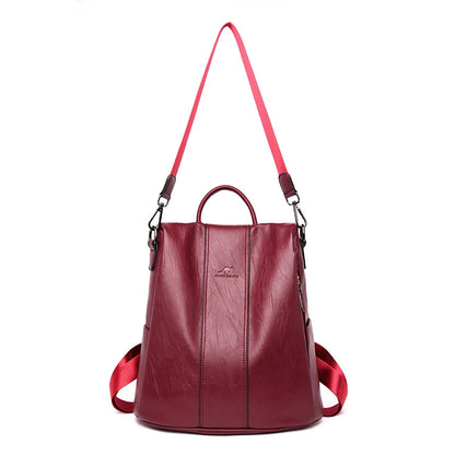 Mochila Avery Feminina de Couro com Design Antifurto