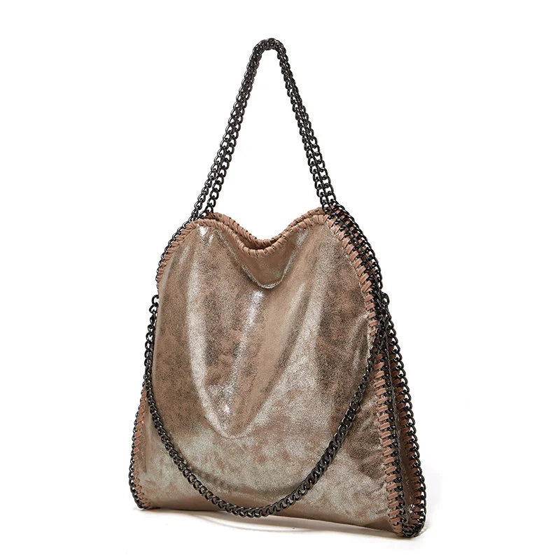 Bolsa Elise de Ombro com Alça de Corrente