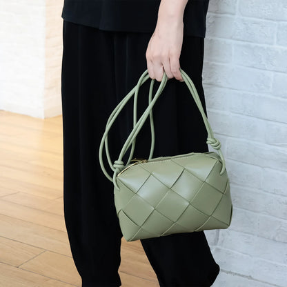 Bolsa Zadie Quilted Pequena de Couro Entrelaçado