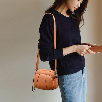 Bolsa Bella Tiracolo Pequena de Ombro em Couro