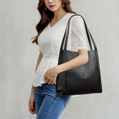 Bolsa Ivy Feminina Minimalista com Compartimentos Internos