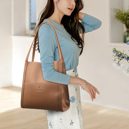 Bolsa Ivy Feminina Minimalista com Compartimentos Internos