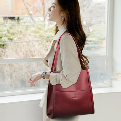 Bolsa Ivy Feminina Minimalista com Compartimentos Internos