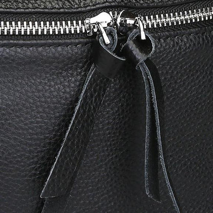 Bolsa Caroline Pochete de Couro com Alça Listrada