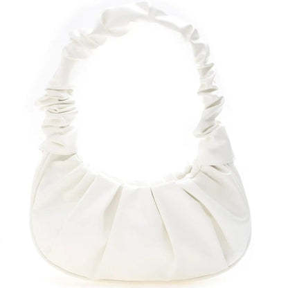 Bolsa Ruffle Shopper Puff em Couro