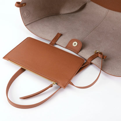 Bolsa Cowgirl Tote de Couro Grande