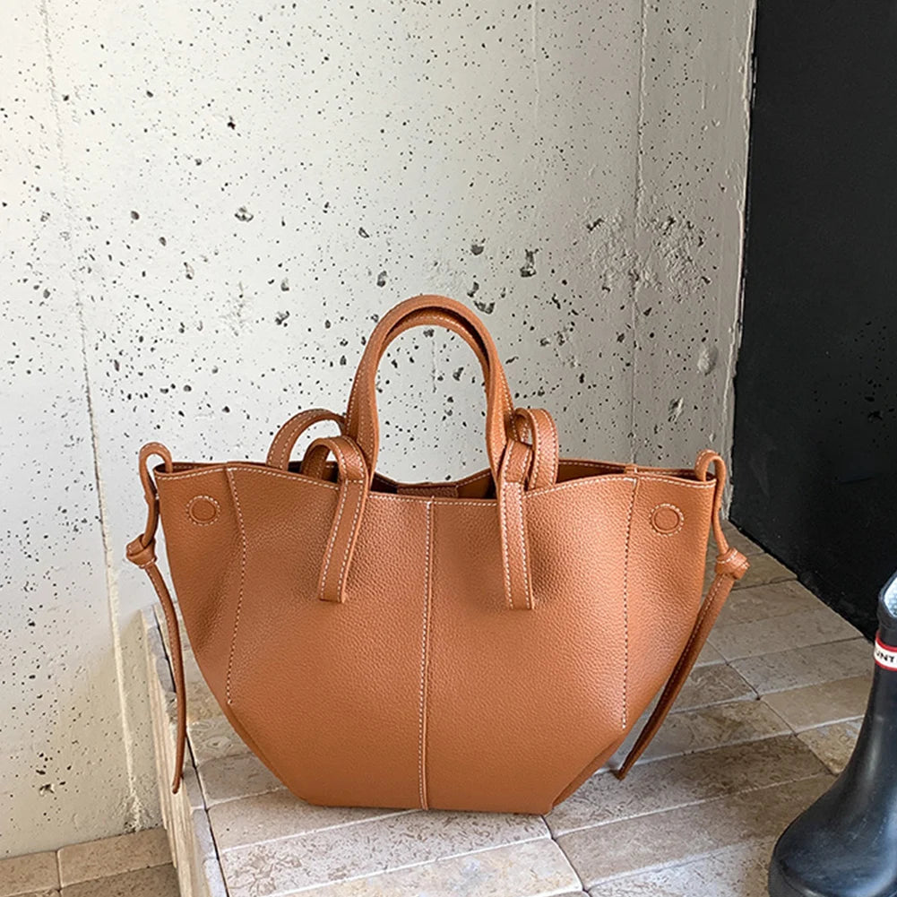 Bolsa Cowgirl Tote de Couro Pequena