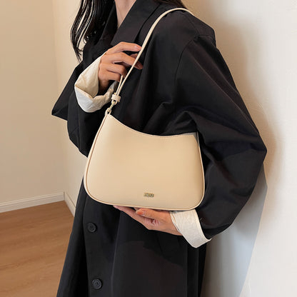 Bolsa Calista de Ombro Pequena de Couro