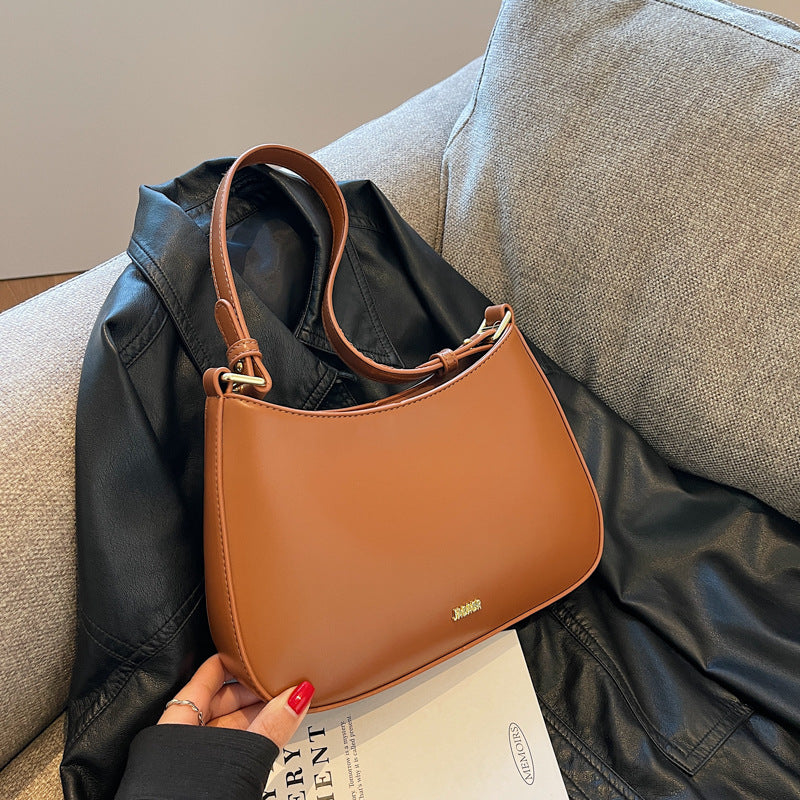 Bolsa Calista de Ombro Pequena de Couro