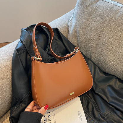 Bolsa Calista de Ombro Pequena de Couro