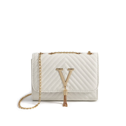 Bolsa Alice Tiracolo Mini com Alça Dupla Banhada a Ouro