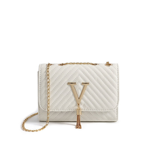 Bolsa Alice Tiracolo Mini com Alça Dupla Banhada a Ouro