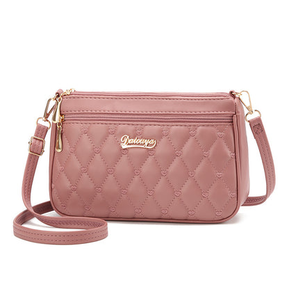 Bolsa Emery de Couro com Alça Transversal e Zíper
