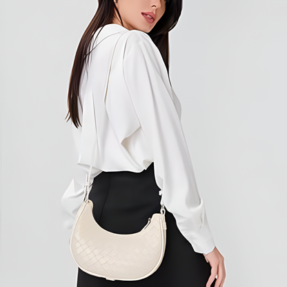 Bolsa Gemeli de Couro Entrelaçado