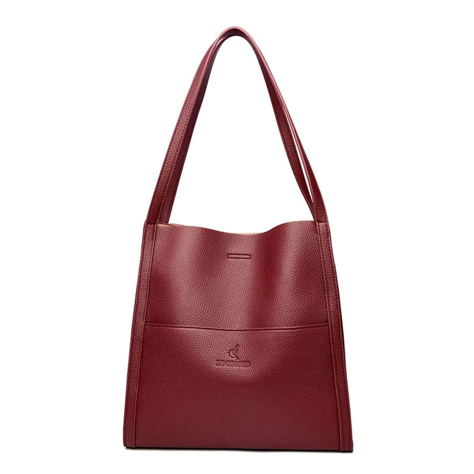 Bolsa Minimalista de Couro com Compartimentos Internos - La Rouge