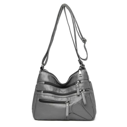 Bolsa Zipper Lovers de Couro Multi Compartimentos - La Rouge