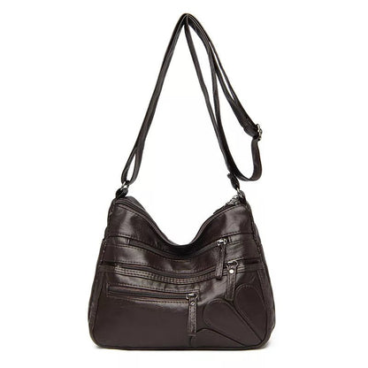Bolsa Zipper Lovers de Couro Multi Compartimentos - La Rouge